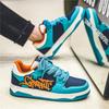 Módní modré designové skateboardové boty pánské streetwear hip hop tenisky pánské luxusní platformové skateboardové tenisky pánské basket homme