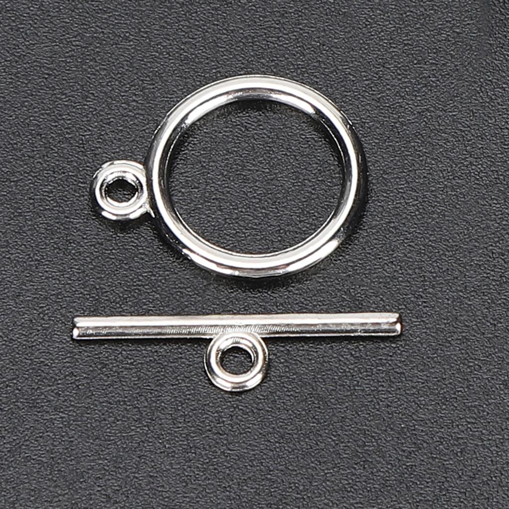 100 Sets Toggle Clasps Alloy 2mm OT Buckle   Jewelry Making Supplies for Necklace Bracelet