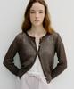 Beullaengkeu03 Linen Crochet Cardigan (Ash Brown)