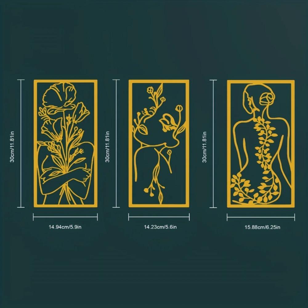 1 szt. Dekoracja ścienna dla kobiet Kobieta Metalowa linia sztuki Stylowa sypialnia Metalowa sztuka ścienna Elegancka dekoracja ścienna Idealny prezent ślubny