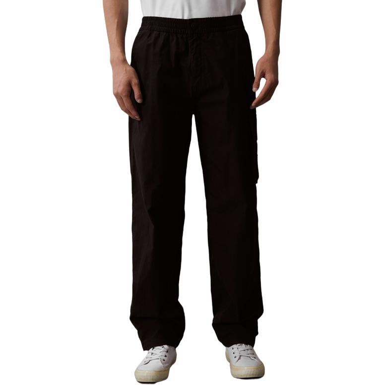 Calvin Klein Classic Embroidered Logo Button Elastic Waist Cargo Joggers Men bottoms J325125