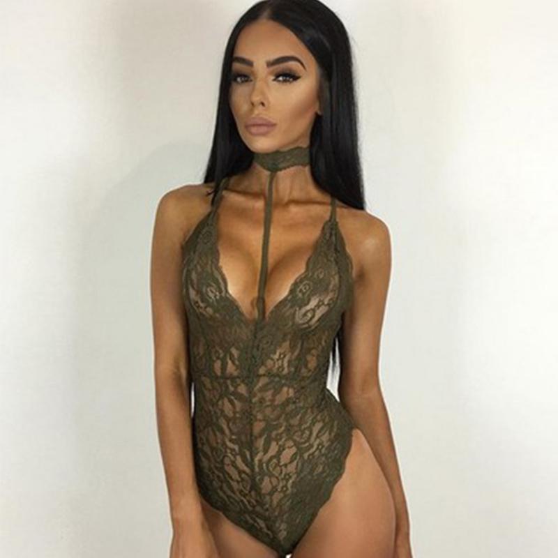 Sexy Bodysuit Erotic Lace See Through Teddy Lingere Flirting Sensual Woman Underwear Hollow Thongs Babydoll Sex Costumes