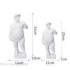 Creativity Resin Figure Sculpture David Obesity Fat David Handicraft Statue Nude Naked Man Body Art Home Decoration Ornaments