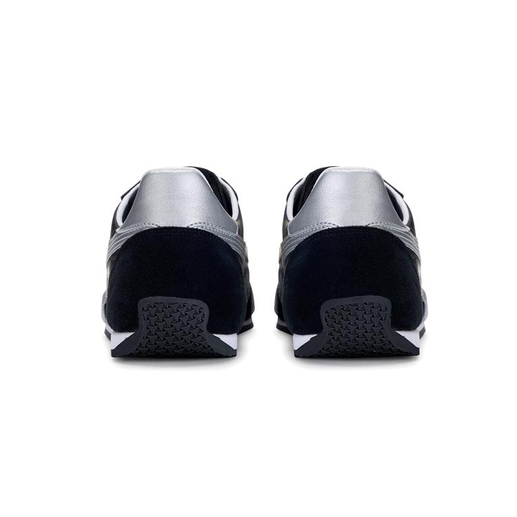 ONITSUKA TIGER Runspark Round Toe Comfortable Slip Resistant Durable Low Top Casual Shoes Unisex Sneaker Black Silver 1183B480-002