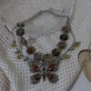 Vintage Inlaid Rhinestone Necklace Exaggerated Clavicle Chain  Girl