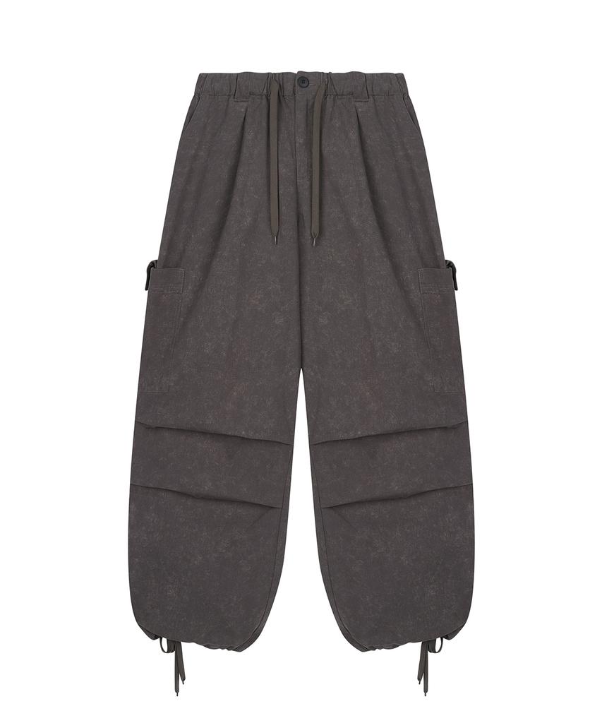 Saendeulig Wide Cargo Cotton Pants_Brown