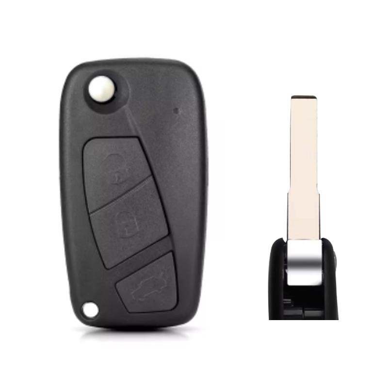 2 3 Bottons Car Key Fob Case Shell Housing for FIAT 500 Punto Stilo Ducato Panda Doblo Bravo for Iveco NAveco 2006 2007 2008