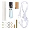 E12 Candelabra Light Repair Socket Kit Heavy Duty Rewiring Set Night Light Replacement Easy Install Wiring Connectors