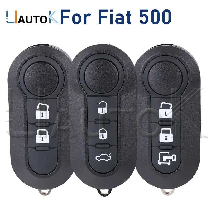 Car Key Case For Fiat 500 Punto Ducato Panda Bravo For Citroen Jumper For Peugeot Boxer Uncut Blade Key 2/3 Buttons Key Shell