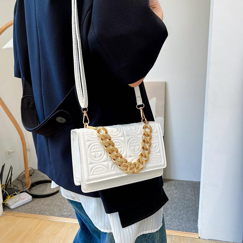 Shoulder Bag Crossbody Women Soft Leather Fashion Simple Solid Color Casual