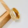 Ring Couple Men and Women Simple Gypsy Stars Do Not Fade Double Single Row Tail Ring Index Finger Fashion Hipster Ring Jewelry