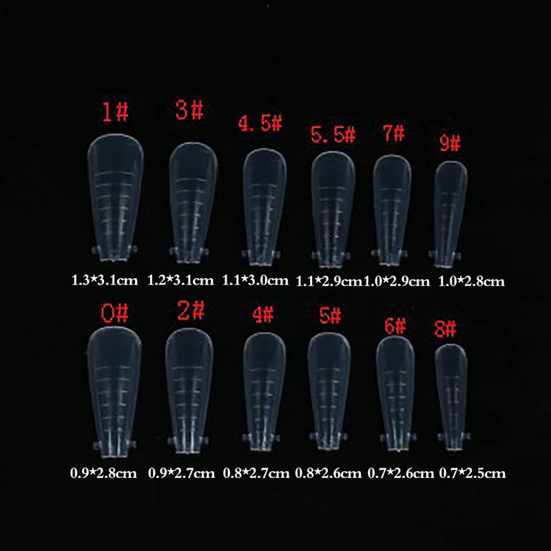 Fake Nails Extension Gel Dual Nail Form Coffin Nails Full Cover 120Pcs