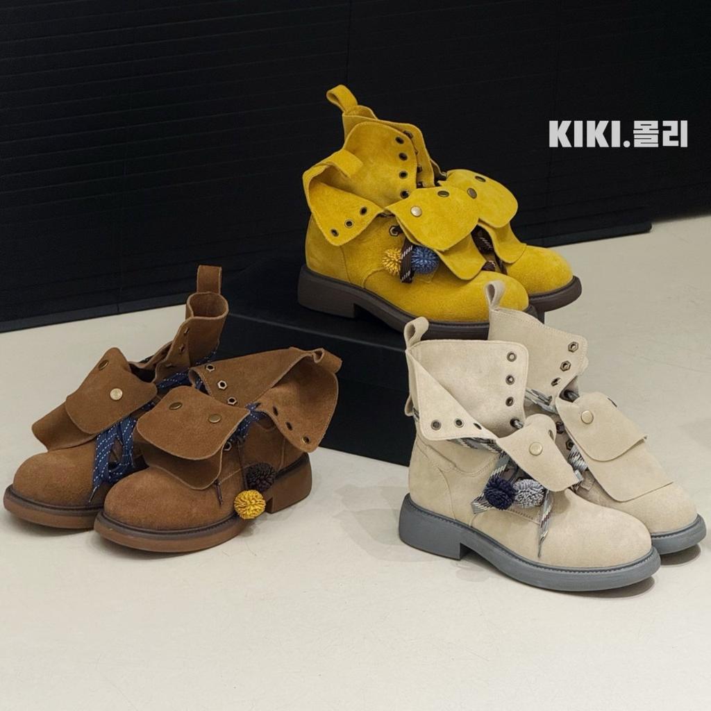 2025 new Korean version thick-soled non-slip matte leather Martin boots women's breathable short boots heightening casual shoes fashionable and ver