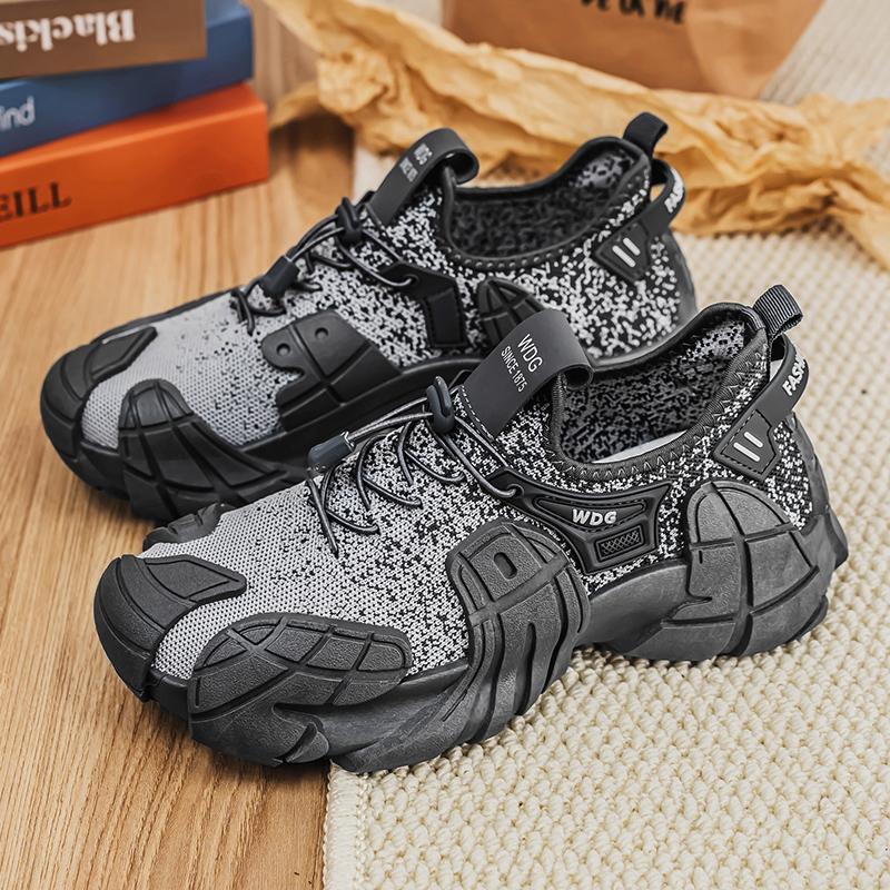 Summer Men Barefoot Sock Shoes Man Daily Breathable Casual Walking Shoes Fashion Running Sneakers Comfy Platform Tenis Shoes