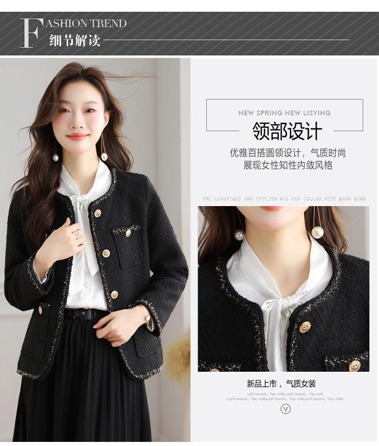 Bold woolen French socialite high-end top