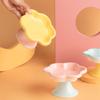 Ceramic Raised Cat Bowl With Flower Design, Elevated Cat Food Bowl Water Plate Snack Dish With Stand For Neck Protection