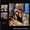 New Pompom Warm Hat Warm Windproof Pullover Cap Coldproof Beanie Hat for Outdoor Cycling Skiing