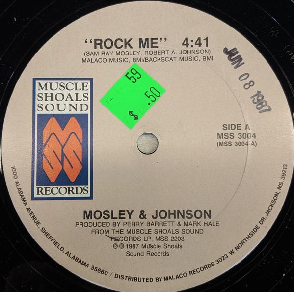 

12inch Record MOSLEYJOHNSON Rock Me Music From My Soul MSS3004 MUSCLE SHOALS 1987 US Dance Electronica Used