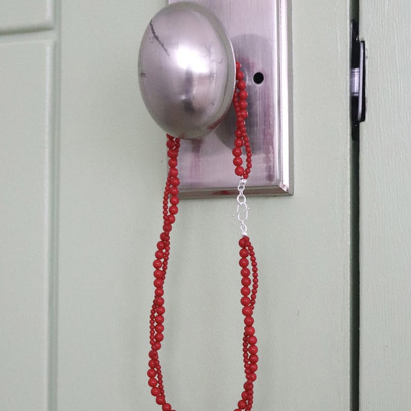 

SORA wave necklace(red) red