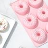 6-Cavities Silicone Donut Mold Easy Release Food Grade DIY Round Doughnut Cake Chocolate Baking Mold Kitchen Supplies