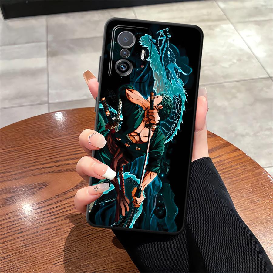 Luffy Zoro Cartoon Case for Xiaomi Mi 10T CC9Pro 13 11T 14 Pro 9 9T 10 11 13 Lite Phone Cover