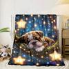 Cartoon Bulldog Stars  Blanket Flannel Blanket Throw Blanket Sofa Cover Blanket Soft Premium Blanket Picnic Blanket Tv Blanket Gifts