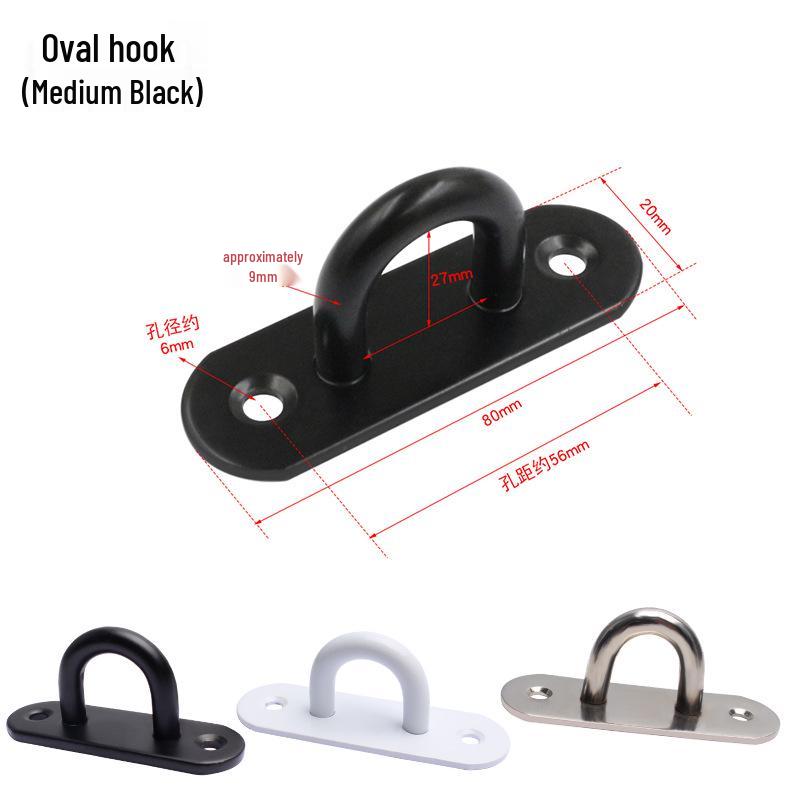 Black Stainless Steel Ceiling Mount Rotating Hook for Projector Screens