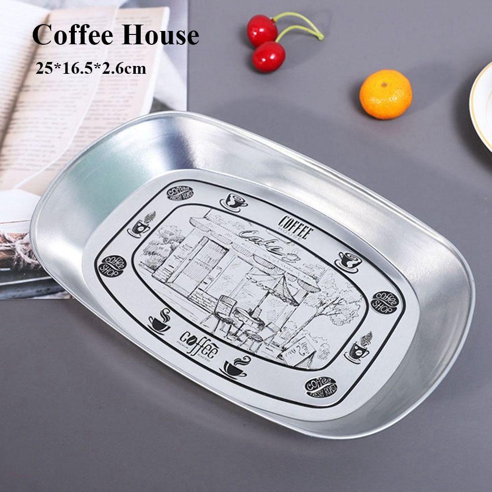 

6 Styles Retro Fruit Plate Environmentally Friendly Small Tray Outdoor Camping