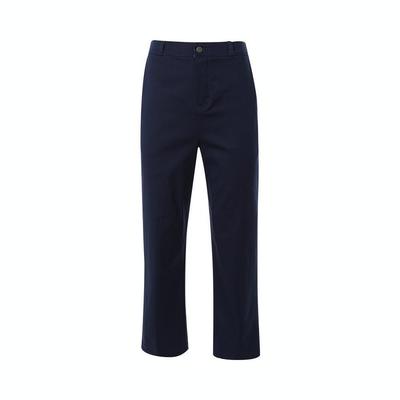 Chino Pants Casual Comfortable Solid Navy Blue Kids Bottoms FN9215-410