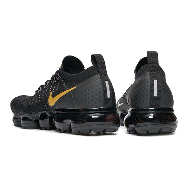 Nike Air VaporMax 2 Black Metallic Gold Women's 942843-012