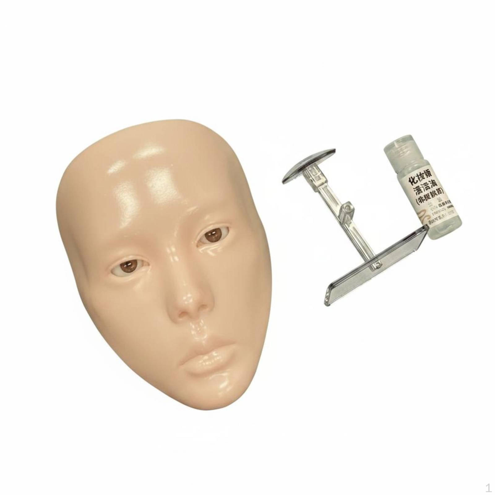 Silicone Makeup Practice Board Realistic Texture 3D Face for Students, Beginners