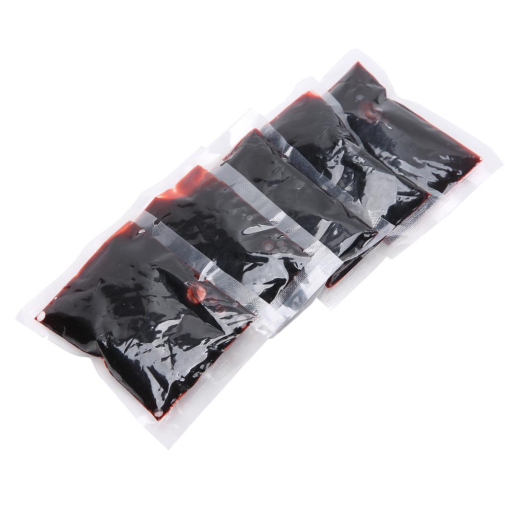 5pcs 20ml Halloween Blood Bag Costume Party Fake Blood Cosplay Props Party Decoration