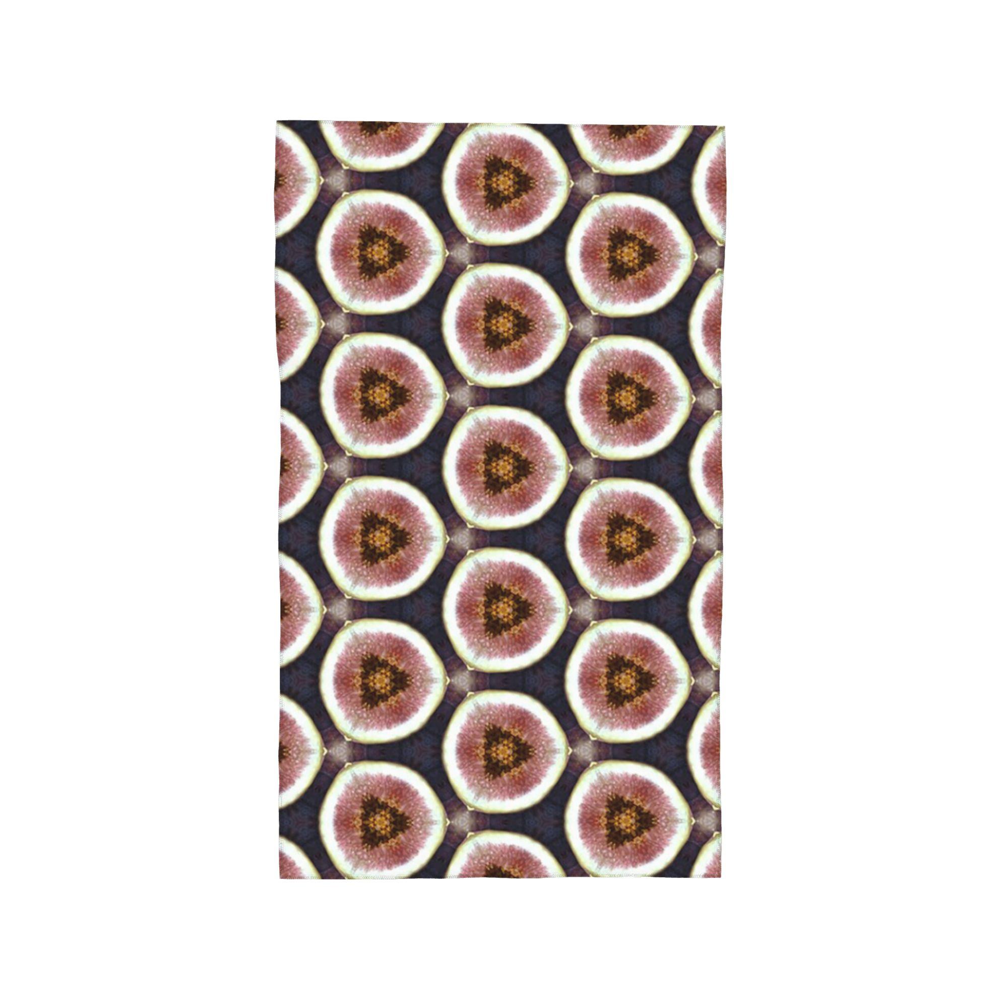 

Fig Geometric Pattern Soft Face Towel Quick Dry Pool Bath Cotton Towels Absorbent W30*H60(CM)