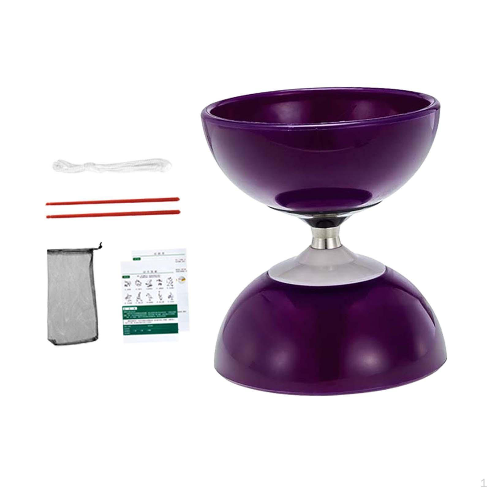 

Китайское диаболо йо-йо мяч игрушка гибкое развлечение, легкий, высокая производительность, жонглирование фиолетовый