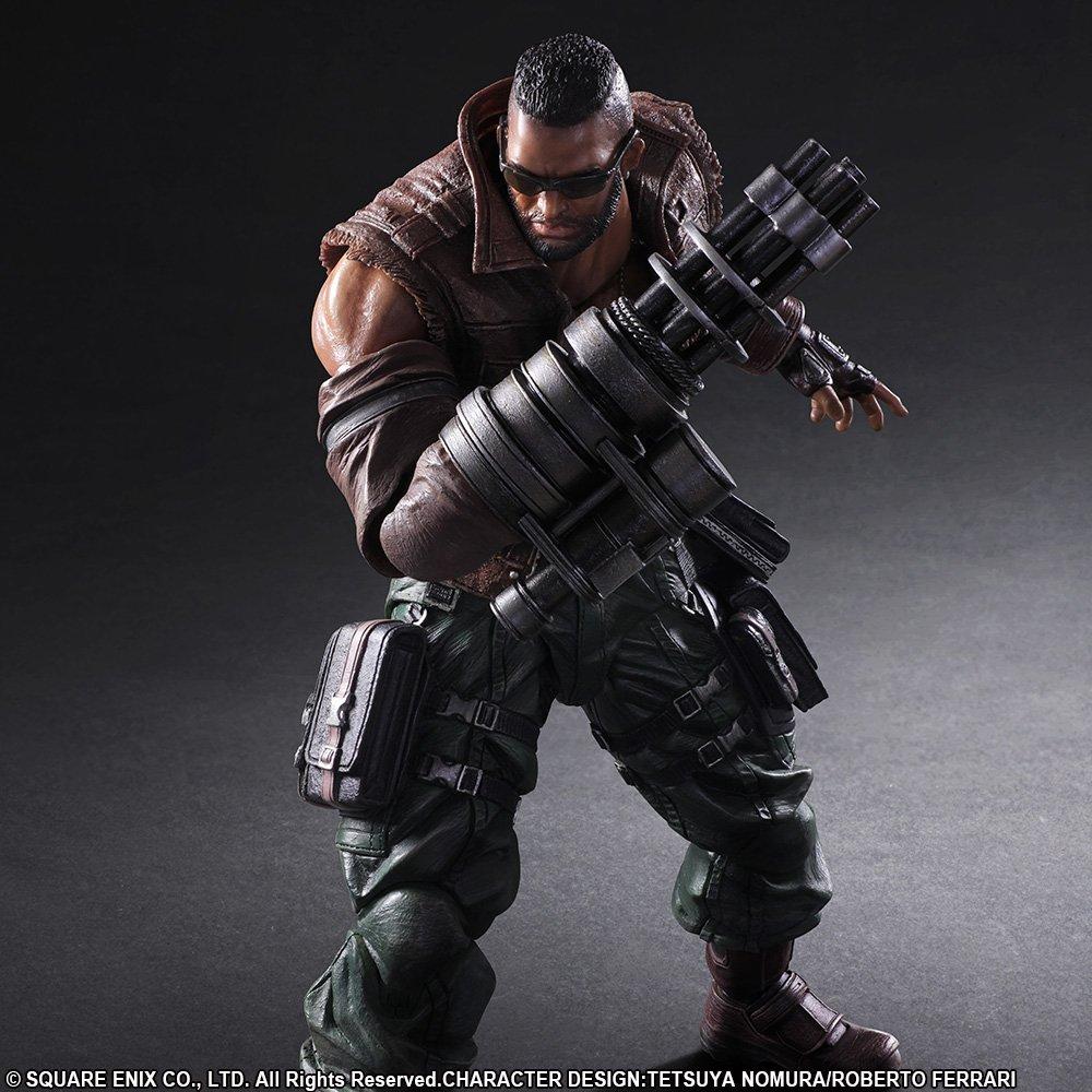 PLAY ARTS Kai FINAL FANTASY VII REMAKE Barrett Wallace Figurină mobilă pictată în PVC Nr. 2