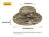 Camouflage Round Brim Hat & Ice Silk Neck Gaiter Set for Hiking, Fishing & Outdoor
