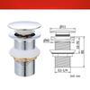 CHENDU Press-Type Basin Pop-Up Drain Assembly