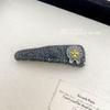 Dongdaemun Snowflake Plaid Hair Clip - Fashionable Side Bangs Accessory