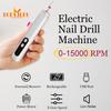Cordless Electric Nail Drill Kit with 6 Drill Bits - USB Rechargeable, 3 Speeds Adjustable, Nail Sander Tools,Remove Dead Skin, Nail Gel Polish Remove