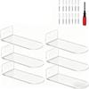 Modern Home Setup 8*3*2 Inches Acrylic Shoe Rack Transparent Shoe Organizer Easy Installation Maximizes Storage Space