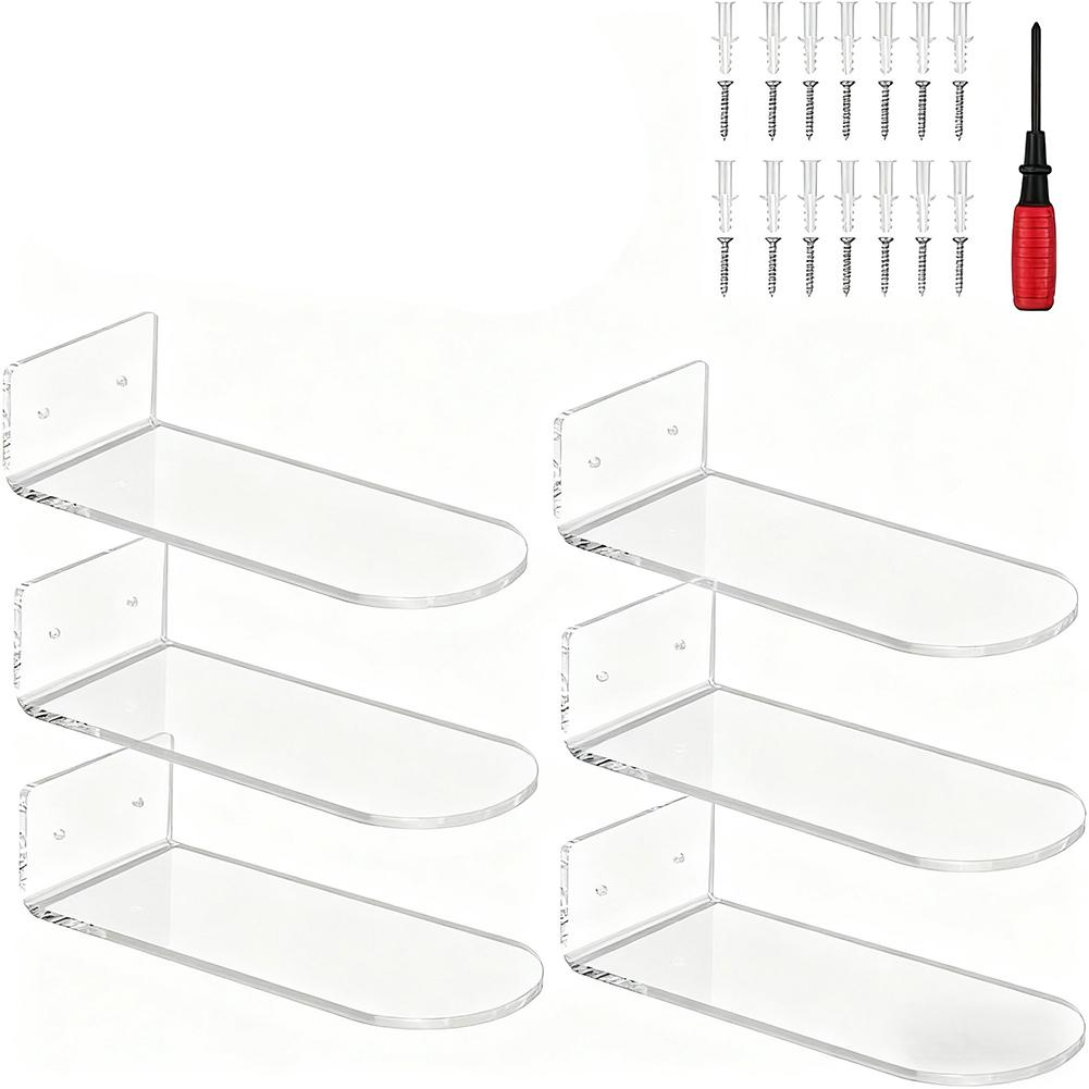Modern Home Setup 8*3*2 Inches Acrylic Shoe Rack Transparent Shoe Organizer Easy Installation Maximizes Storage Space