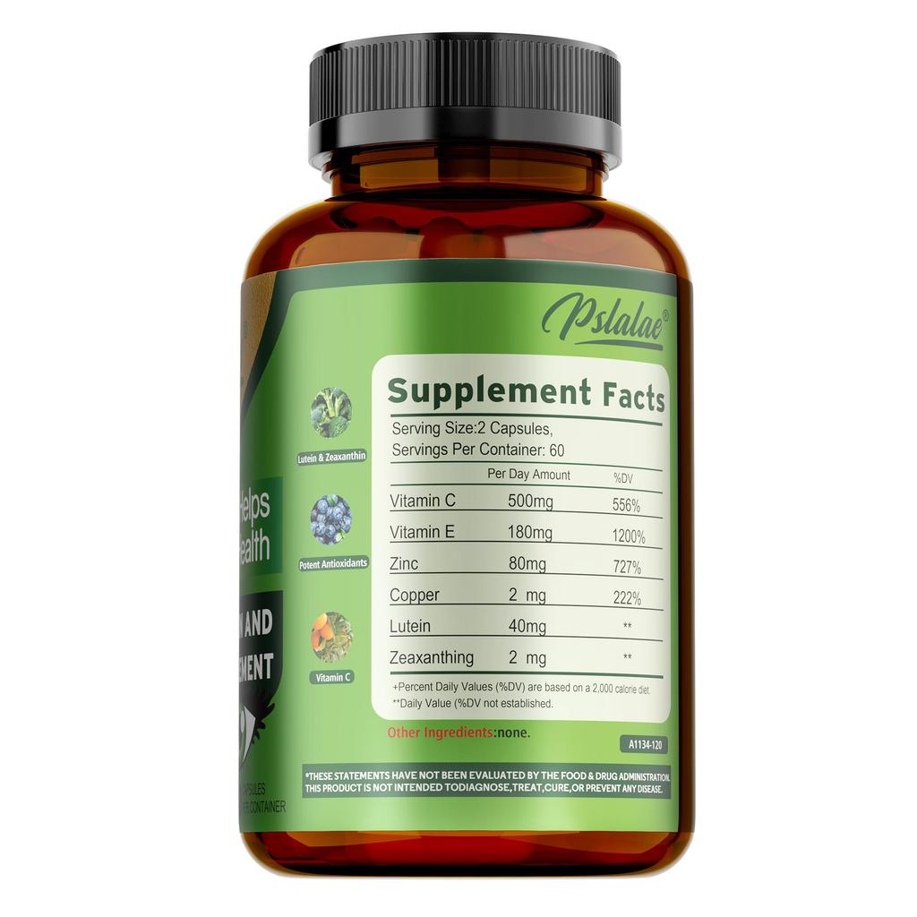 Pslalae - Lutein & Zeaxanthin Complex Capsules - Eye Health