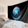 Electric Blue Napoli Logo  Tapestry, Unique Design Tapestry, Wall Decor for Bedroom,Livingroom, Playroom,Heartwarming Fan Holiday Gifts