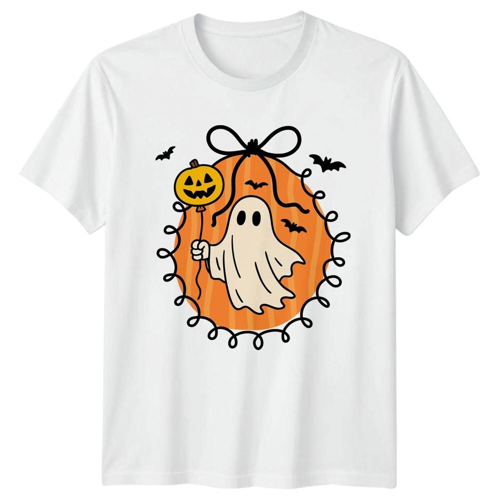 Retro Ghost Pumpkin TShirt Cute Ghost Halloween Gift For Him And Her S