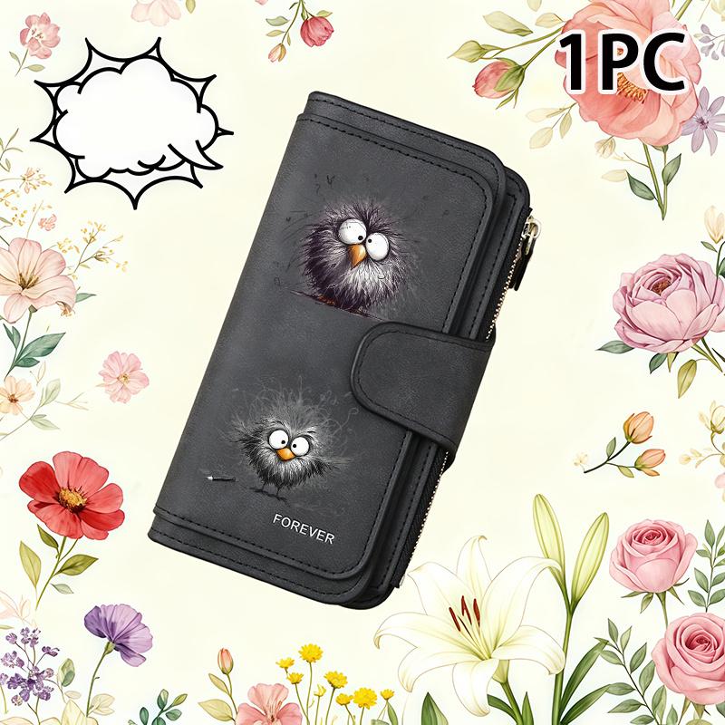 Cute Chick Women's Long Wallet, a Multifunctional Wallet with a Convenient Snap Closure for Coins, Is an Ideal Birthday Gift for Chick Lovers and