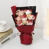 520 Creative Icy Blue Rose and Gypsophila Soap Flower Bouquet for Teacher's Day