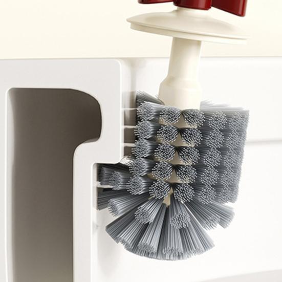 Toilettenbürste mit verlängertem Griff Bodenstehender Sockel Leicht zu reinigende Toilettenbürste Hygienischer Helfer für Zuhause