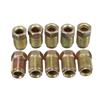 Durable 10mm X 1mm Screw Nuts for 3/16 Inch Metric Braking Tubes Metal Male Short Brake Pipe Nuts Kit Auto