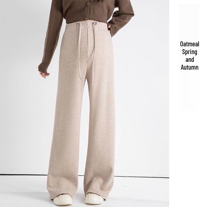 2026 Spring/Autumn Wide-Leg Maternity Pants, Straight Leg, Non-Constricting Belly, Floor-Length. 2XL