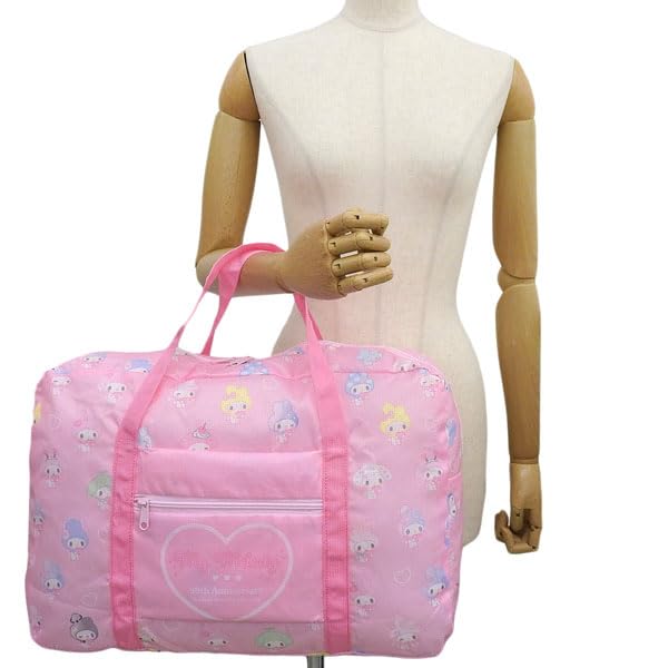 Sanrio Shoulder Tote Boston Character SANRIO Melody x Kuromi Women's Bag, Bag, Handbag, Bag, Multicolored, Goods, Souvenir, (My 4/Pink)